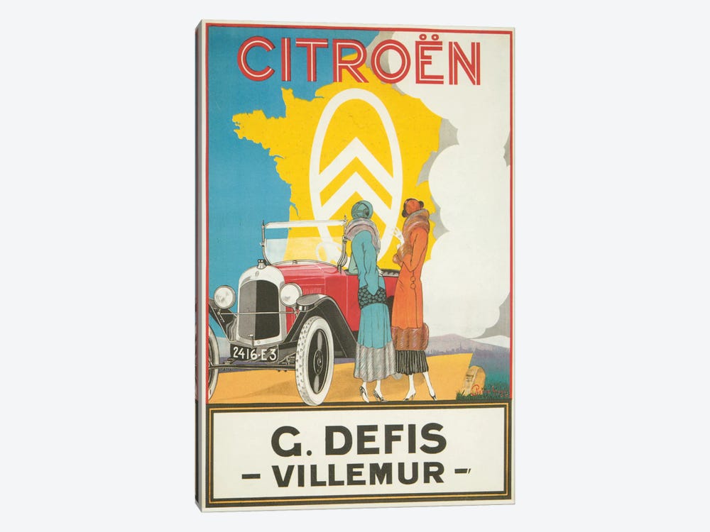1925 Citroen Motoring Poster by The Advertising Archives 1-piece Canvas Art Print