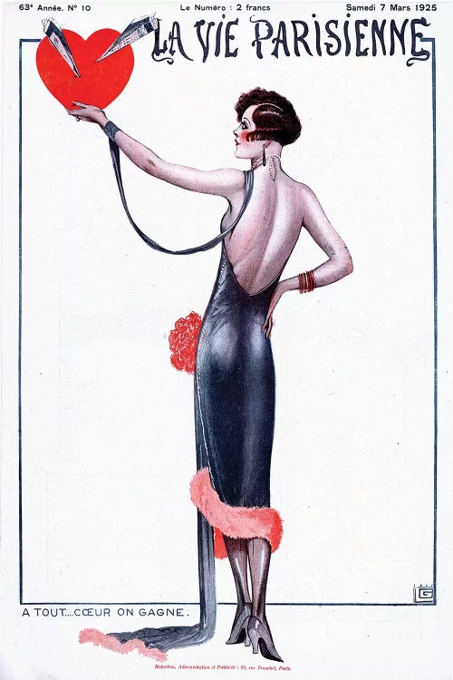 1925 La Vie Parisienne Magazine Cover