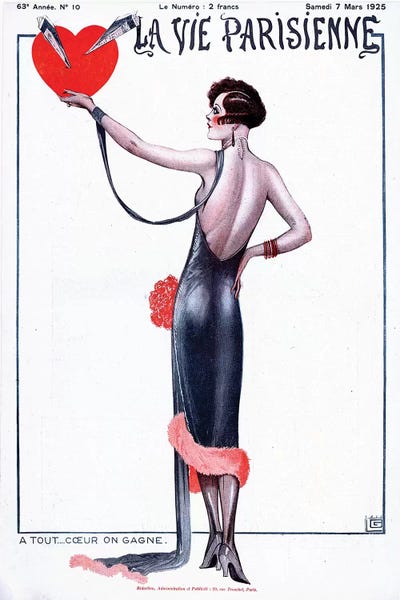 Magazines: 1925 La Vie Parisienne VII Cover by Georges Leonnec