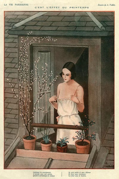 1925 La Vie Parisienne Magazine Plate by Armand Vallee art print