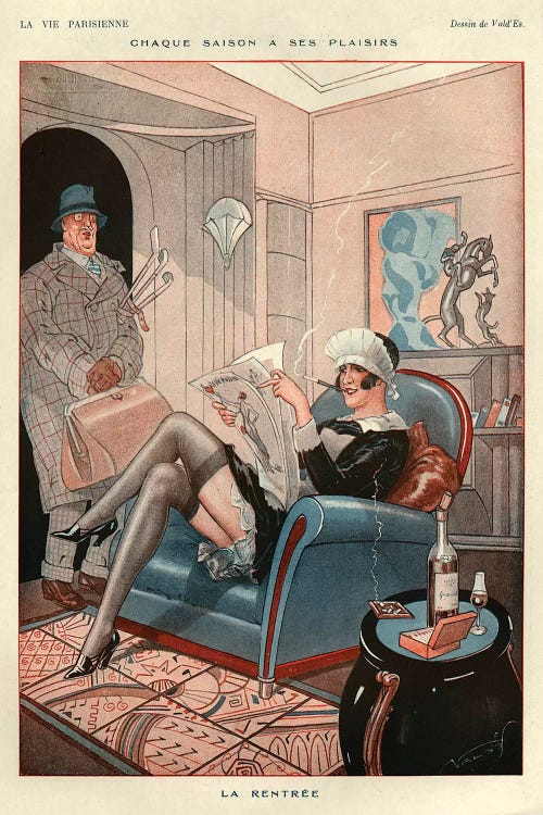 1925 La Vie Parisienne Magazine Plate