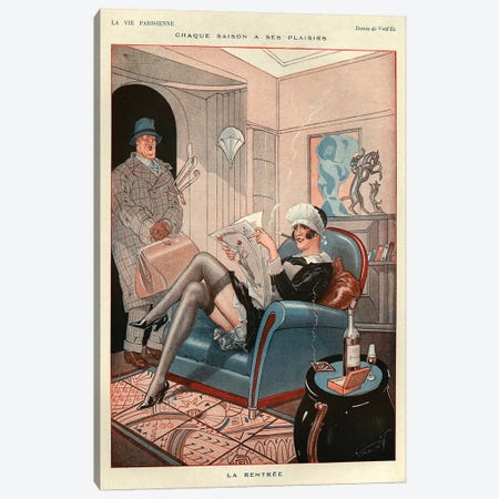 1925 La Vie Parisienne Magazine Plate Canvas Print #TAA358} by The Advertising Archives Art Print