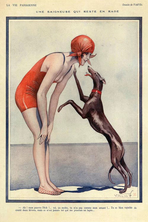 1925 La Vie parisienne Magazine Plate