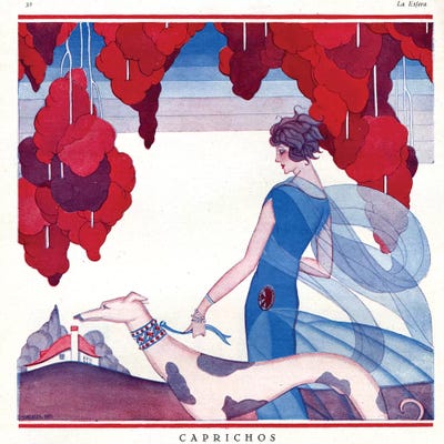 1920s La Vie Parisienne II Plate by The Advertising Archives metal wall art