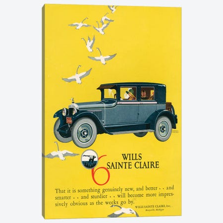 1925 Wills-SainteClaire Magazine Advert Canvas Print #TAA360} by The Advertising Archives Canvas Wall Art