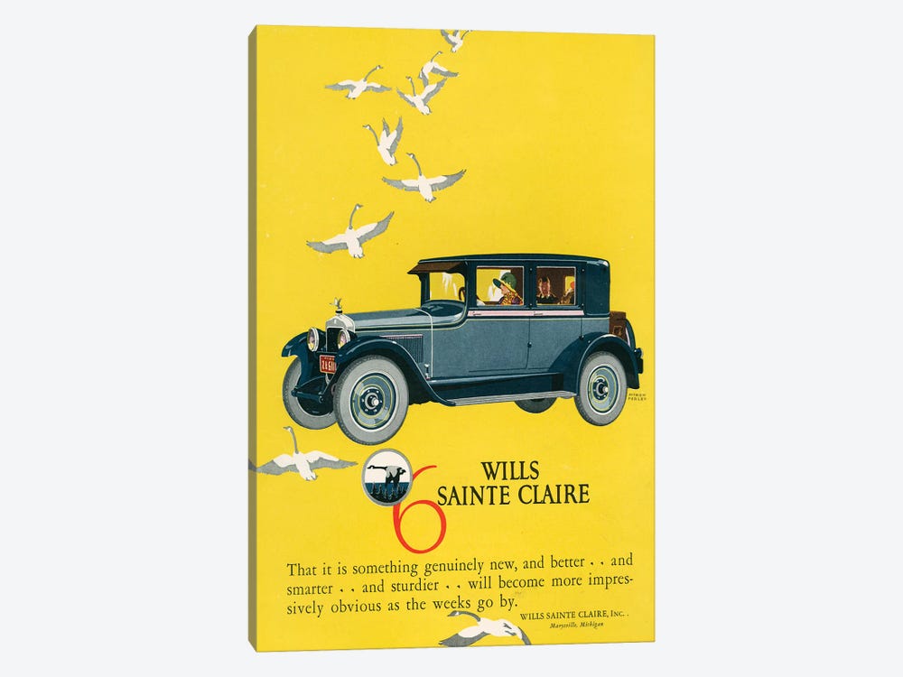 1925 Wills-SainteClaire Magazine Advert by The Advertising Archives 1-piece Canvas Art Print