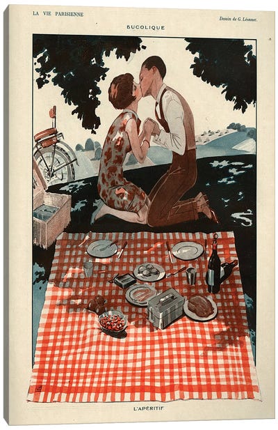 1926 La Vie Parisienne Magazine Plate Canvas Art Print