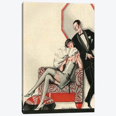 1926 La Vie Parisienne Magazine Plate Canvas Print #TAA362} by Julien Jacques Leclerc Canvas Artwork