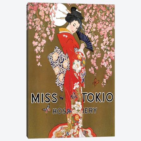 1927 Miss Tokio Hosiery Magazine Advert Canvas Print #TAA365} by The Advertising Archives Canvas Art Print