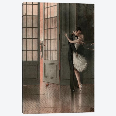 1929 La Vie Parisienne Magazine Plate Canvas Print #TAA369} by Georges Leonnec Canvas Wall Art