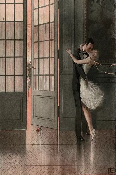 Magazines: 1929 La Vie Parisienne Magazine Plate by Georges Leonnec