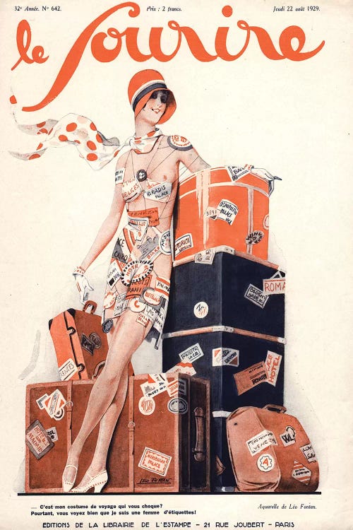 1929 Le Sourire Magazine Cover by The Advertising Archives wall art