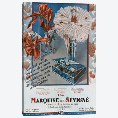 1929 Marquise de Sevigne Canvas Print #TAA372} by The Advertising Archives Canvas Art Print