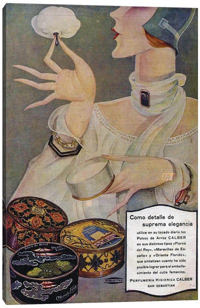 1929 Spain Perfumeria Cosmetics Magazine Advert Canvas Art Print - The Advertising Archives