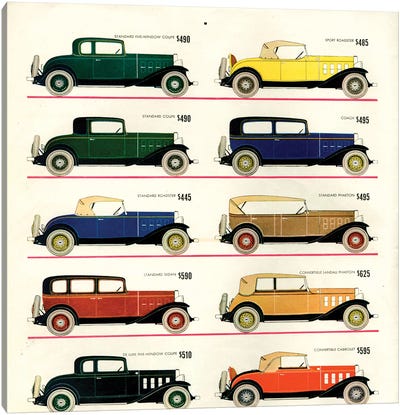 1930s Chevrolet Magazine Advert Canvas Art Print - The Advertising Archives