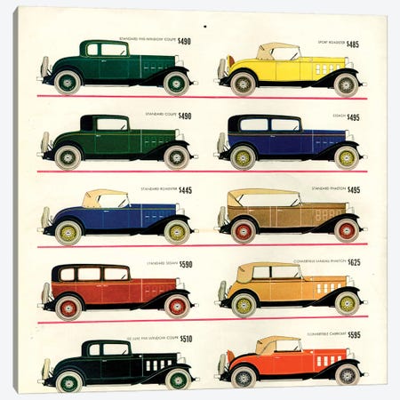 1930s Chevrolet Magazine Advert Canvas Print #TAA377} by The Advertising Archives Canvas Art