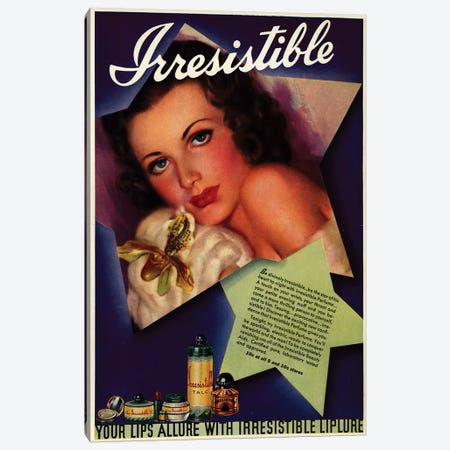1930s Irresistible Perfume Magazine Advert Canvas Print #TAA380} by The Advertising Archives Canvas Artwork