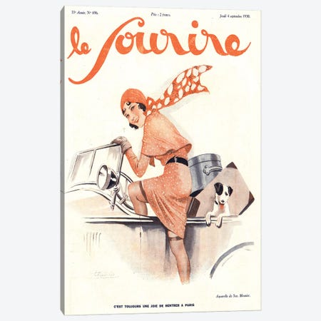 1930s Le Sourire Magazine Cover Canvas Print #TAA384} by The Advertising Archives Canvas Print