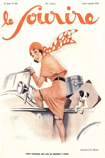 Magazines: 1930s Le Sourire VII Cover by The Advertising Archives