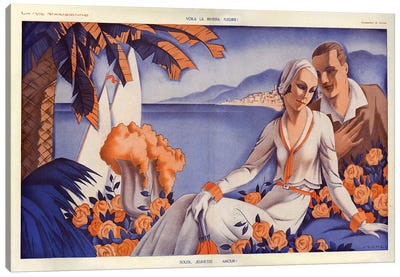 1931 La Vie Parisienne Magazine Plate Canvas Art Print
