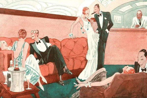 Vintage Kitchen Posters: 1920s La Vie Parisienne IV Plate by The Advertising Archives