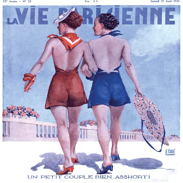 1935 La Vie Parisienne Magazine cover by The Advertising Archives wall art