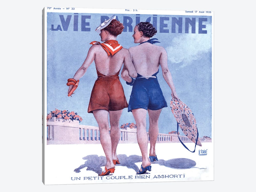 1935 La Vie Parisienne Magazine cover by The Advertising Archives 1-piece Art Print