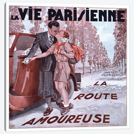 1936 La Vie Parisienne Magazine cover Canvas Print #TAA393} by The Advertising Archives Canvas Print