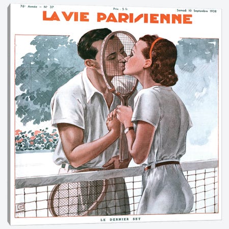 1938 La Vie Parisienne Mahazine Cover Canvas Print #TAA394} by The Advertising Archives Canvas Wall Art