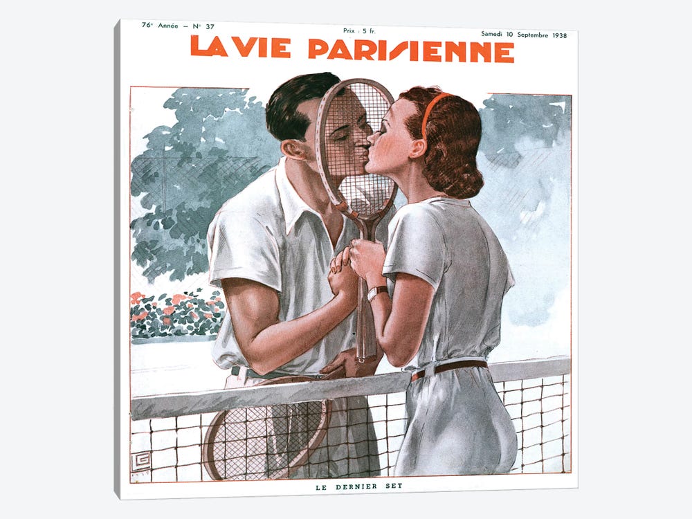 1938 La Vie Parisienne Mahazine Cover by The Advertising Archives 1-piece Canvas Artwork