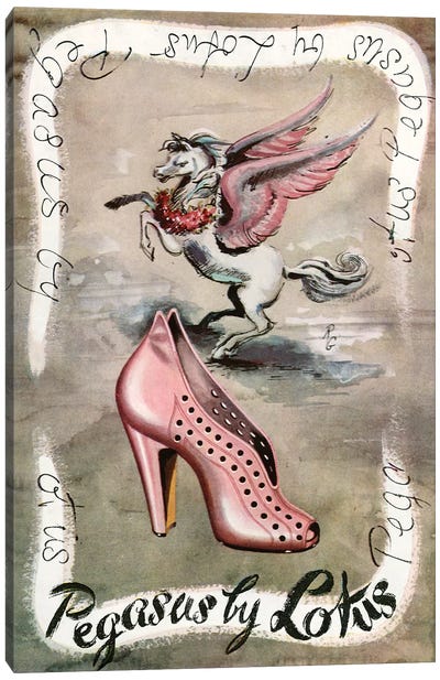 1940 Lotus Ltd Shoes Magazine Advert Canvas Art Print - The Advertising Archives
