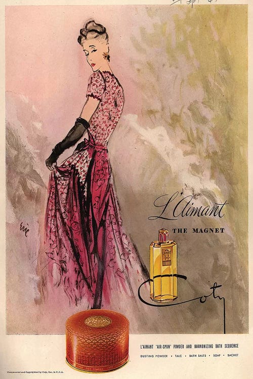 1940s Coty Perfume Magazine Advert