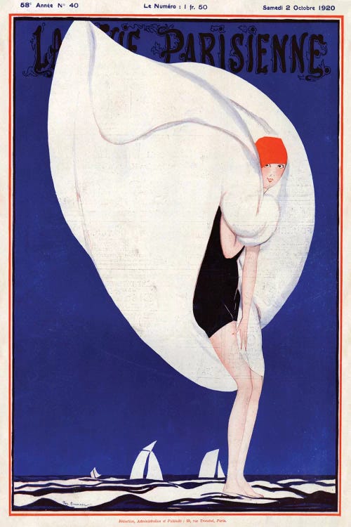 1920s La Vie Parisienne V Plate