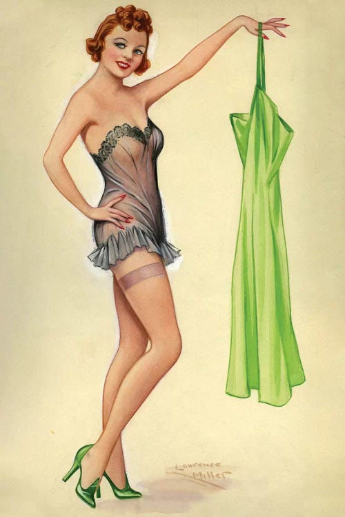 1940s UK Pinup Poster