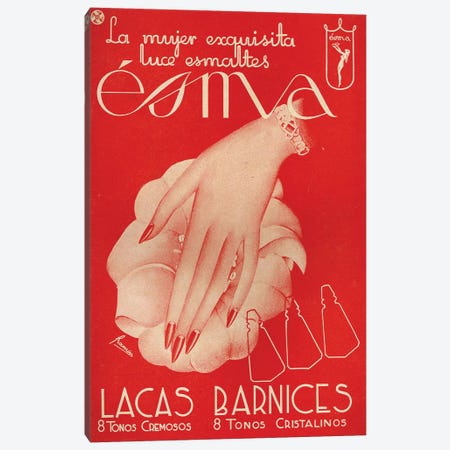 1941 Spain Esma Cosmetics Magazine Advert Canvas Print #TAA405} by The Advertising Archives Canvas Wall Art