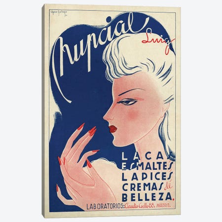 1942 Spain Nupcial Cosmetics Magazine Advert Canvas Print #TAA406} by The Advertising Archives Canvas Artwork