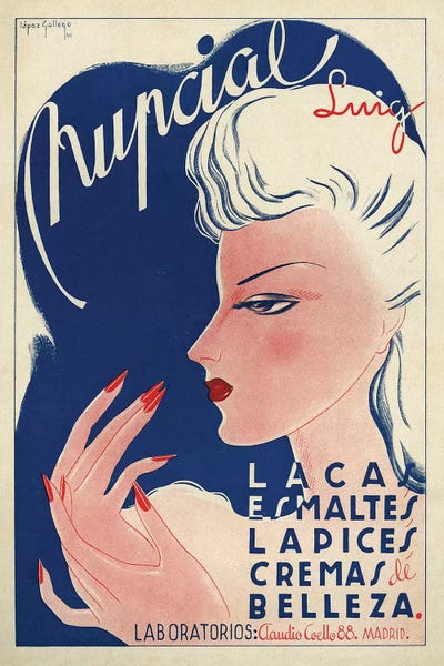 1942 Spain Nupcial Cosmetics Magazine Advert
