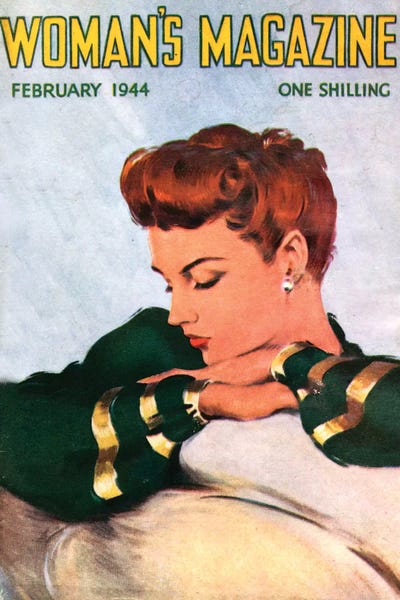 1944 Woman's Magazine Cover by The Advertising Archives canvas print