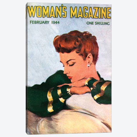 1944 Woman's Magazine Cover Canvas Print #TAA407} by The Advertising Archives Canvas Wall Art