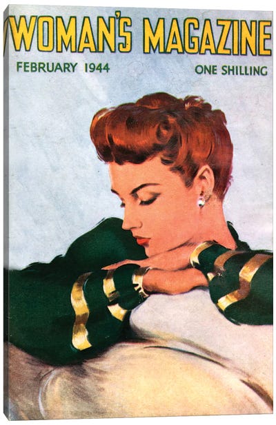 1944 Woman's Magazine Cover Canvas Art Print