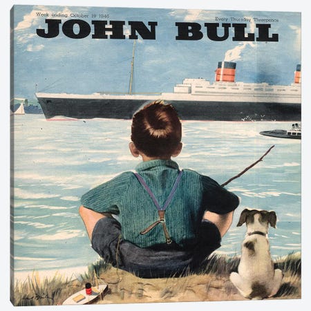 1946 John Bull Magazine Cover Canvas Print #TAA409} by The Advertising Archives Canvas Print