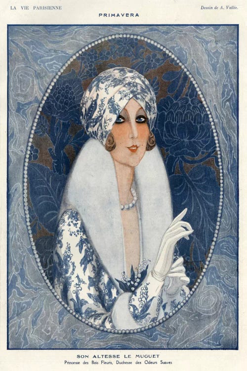 1920s La Vie Parisienne Magazine Plate