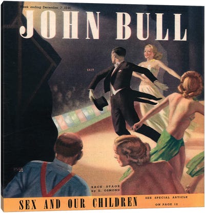 1946 John Bull Magazine Cover Canvas Art Print