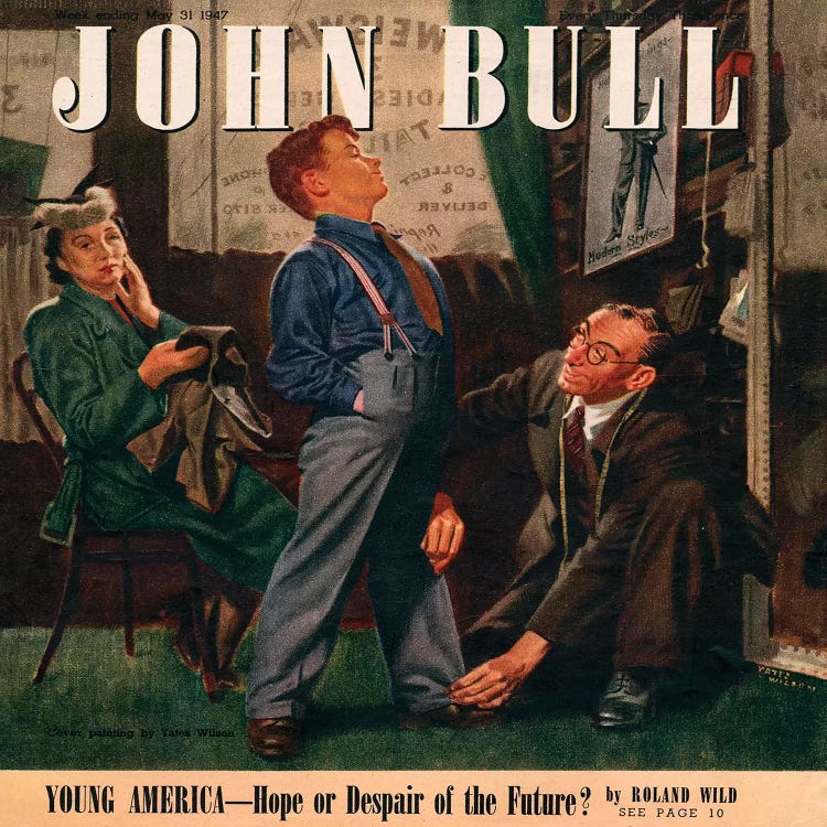 1947 John Bull Cover II by The Advertising Archives wall art