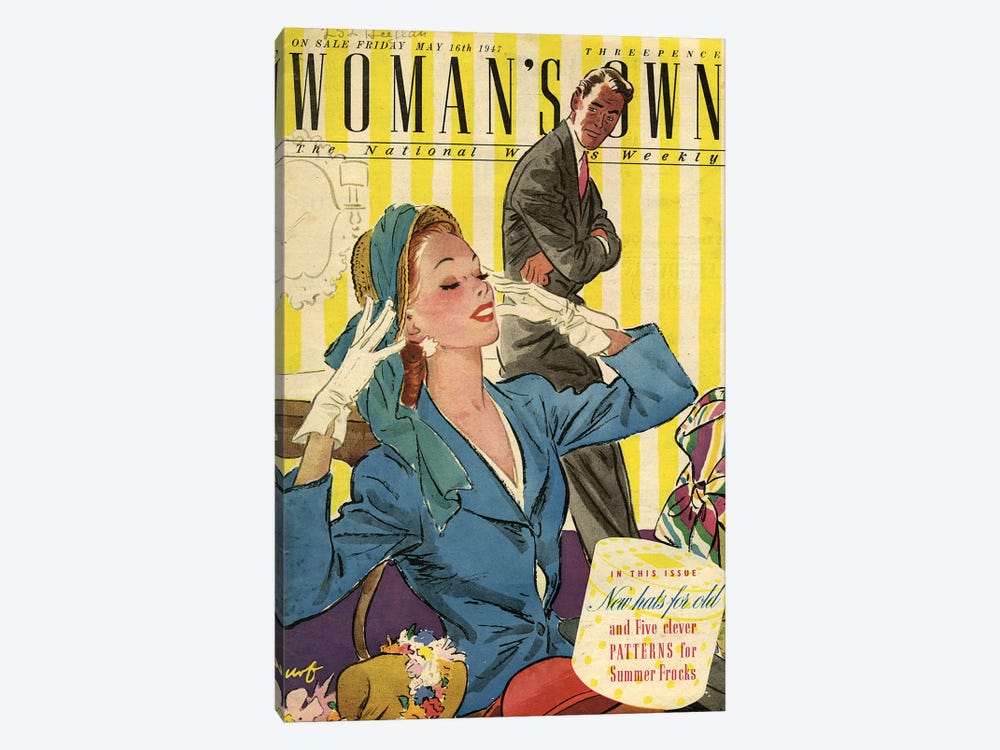 1947 UK Woman's Own Magazine Cover by The Advertising Archives 1-piece Canvas Art