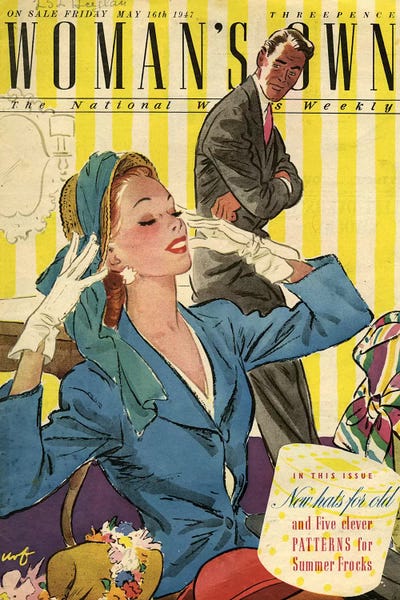 Magazines: 1947 UK Woman's Own II Cover by The Advertising Archives