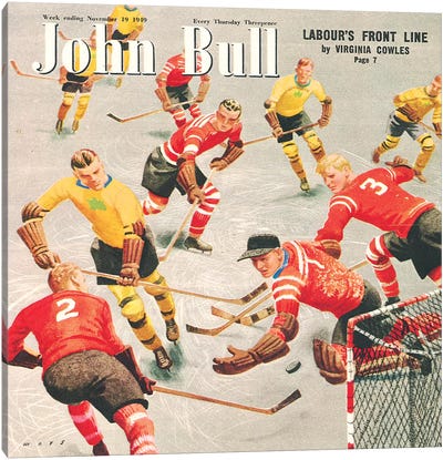 1949 John Bull Magazine Cover Canvas Art Print