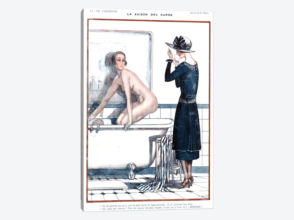 1920s La Vie Parisienne Magazine Plate by The Advertising Archives 1-piece Canvas Art