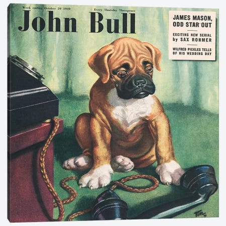 1949 John Bull Magazine Cover Canvas Print #TAA420} by The Advertising Archives Canvas Print