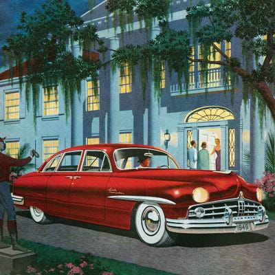 1949 Lincoln Magazine Advert by The Advertising Archives canvas print